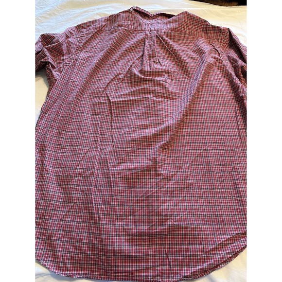 Ralph Lauren Classic Fit Red/Black Plaid w/Black Pony Button Up Shirt Size XXL - Picture 12 of 12